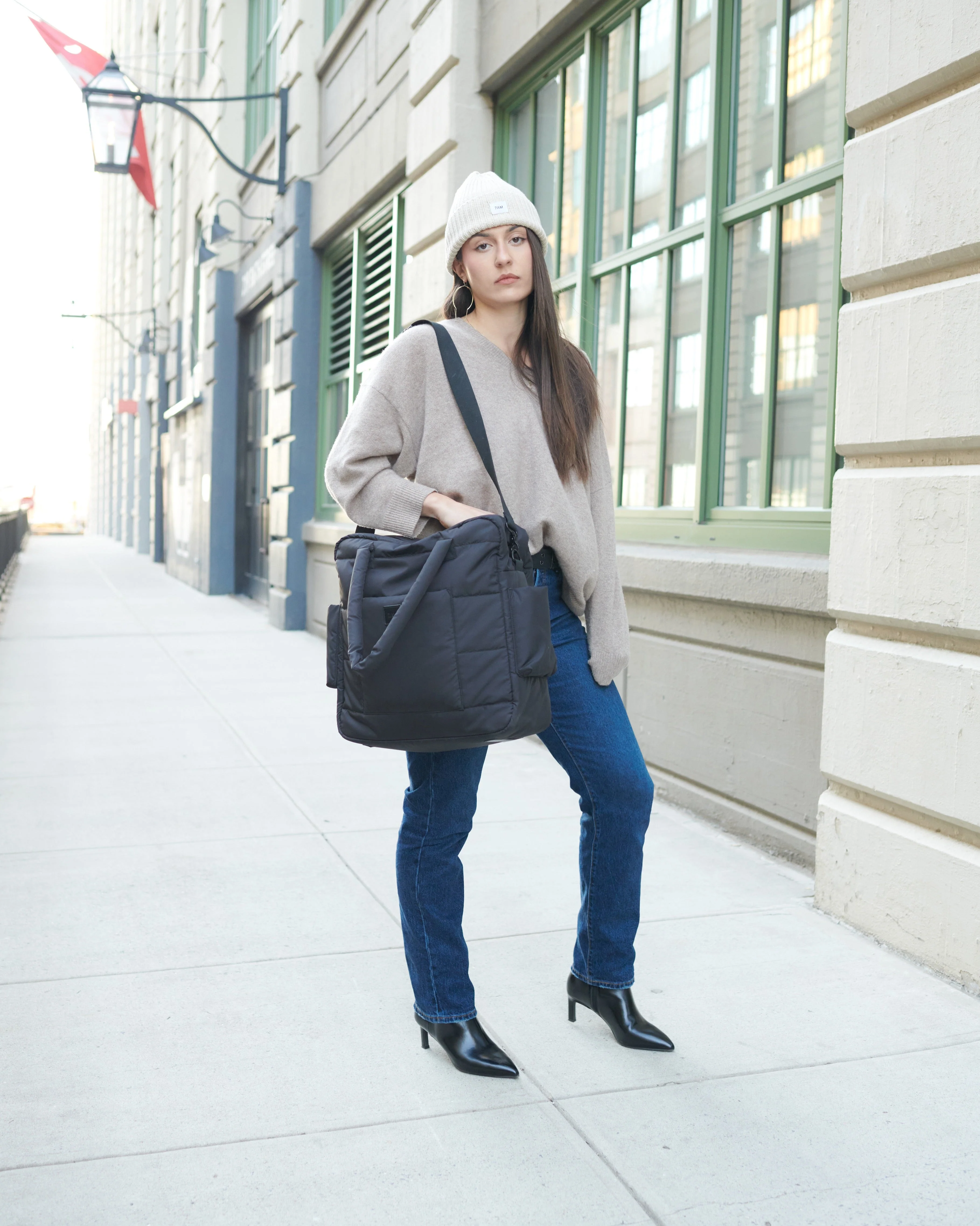 7AM Enfant Plaza Weekend Diaper Bag - Black - Image 7