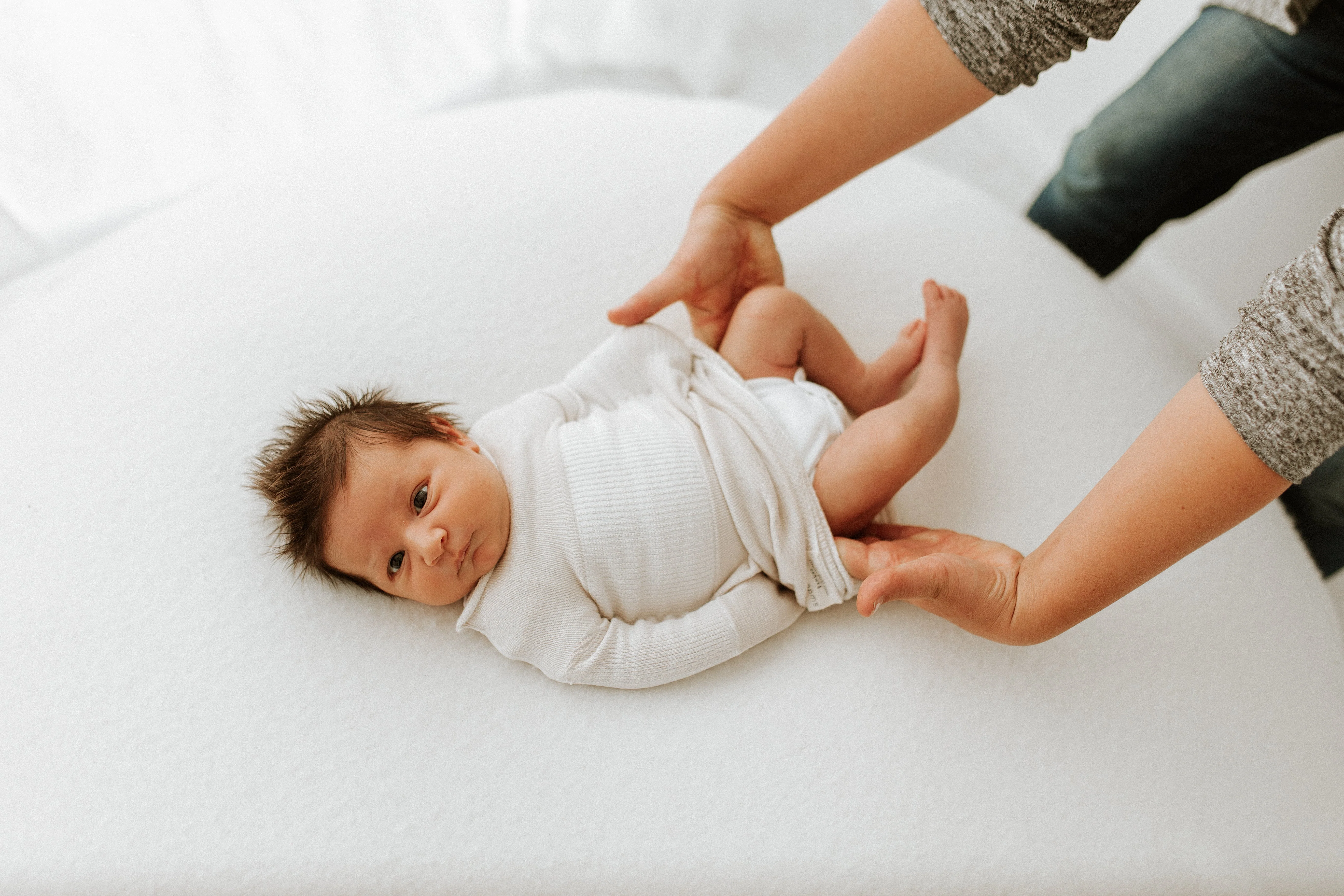 Swaddelini Bamboo Blend Beige Swaddle Sleep Sack - Image 4