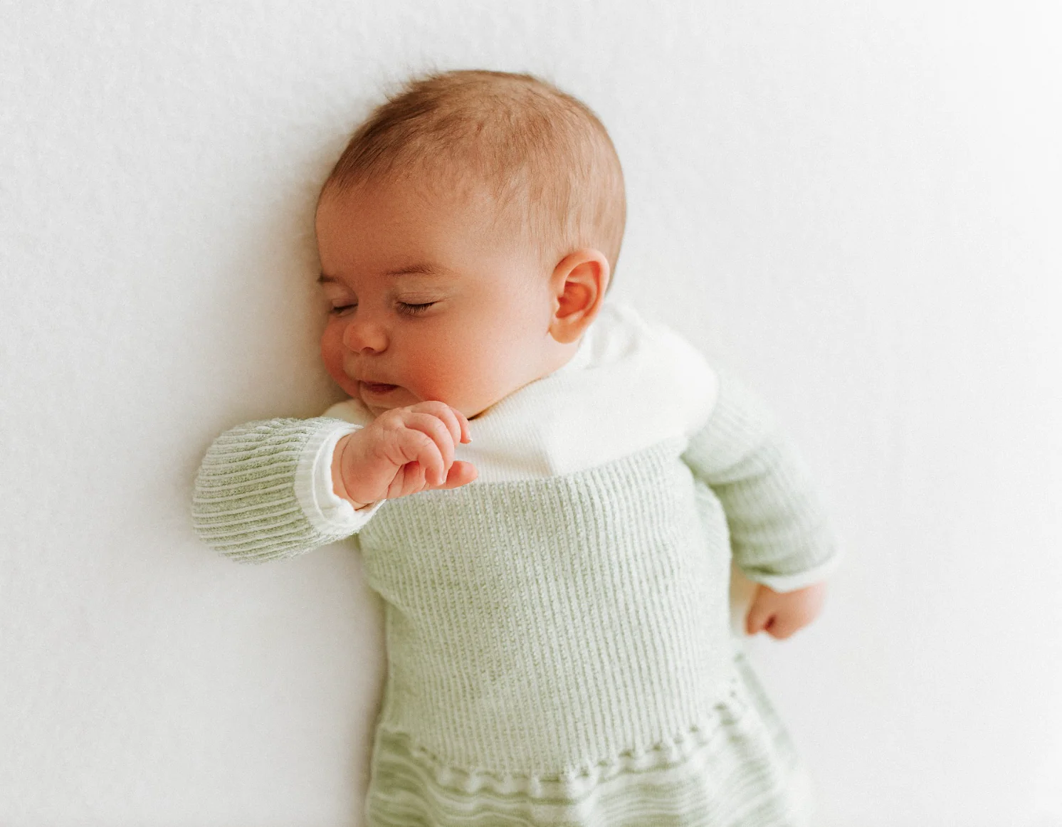 Swaddelini Bamboo Blend Mint Arms Out™ Long Sleeve Sleep Sack - Image 4