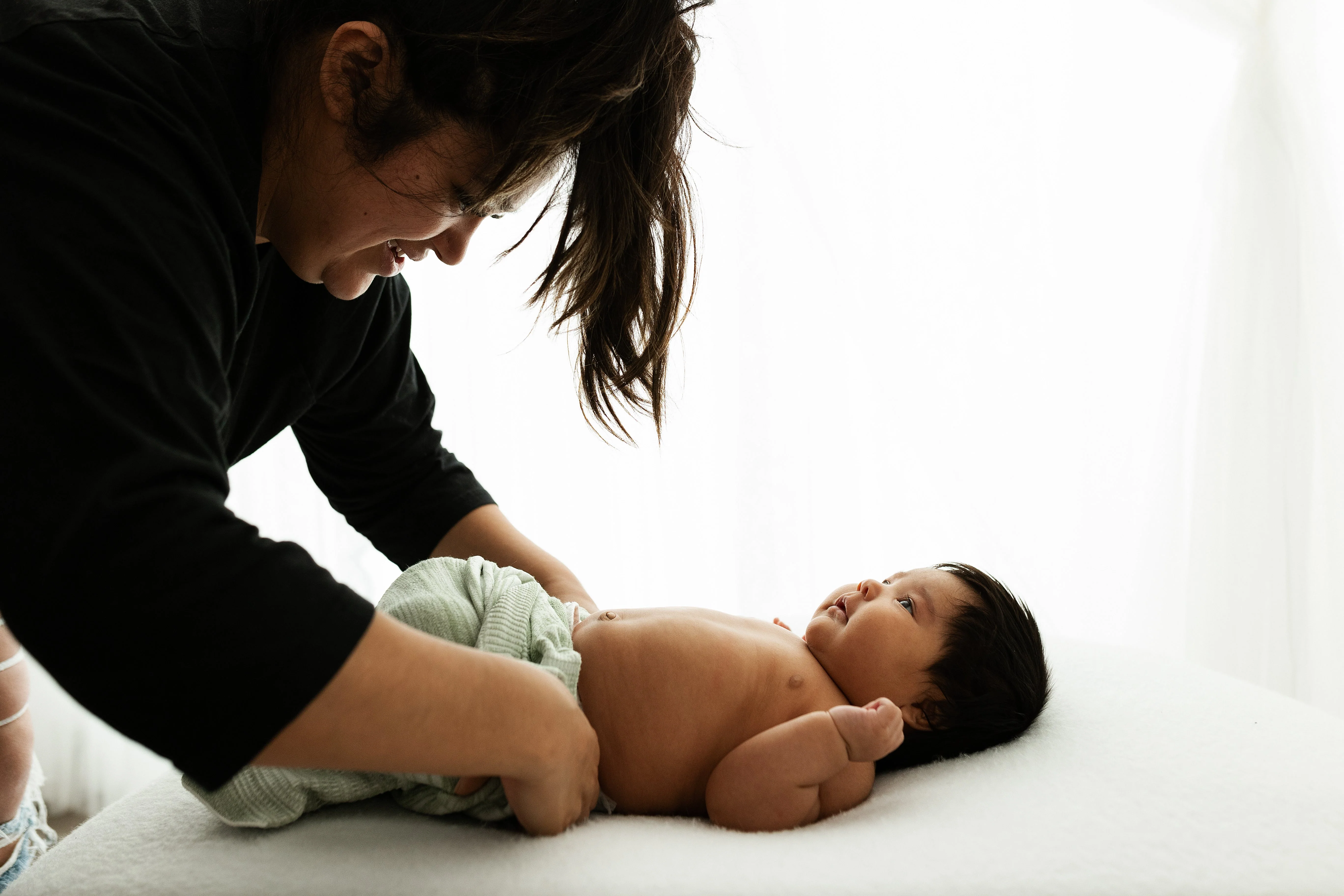 Swaddelini Bamboo Blend Mint Swaddle Sleep Sack - Image 7