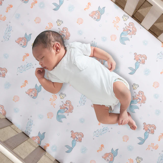 Bedtime Originals Disney Baby The Little Mermaid 3-Piece Baby Crib Bedding Set - Image 5