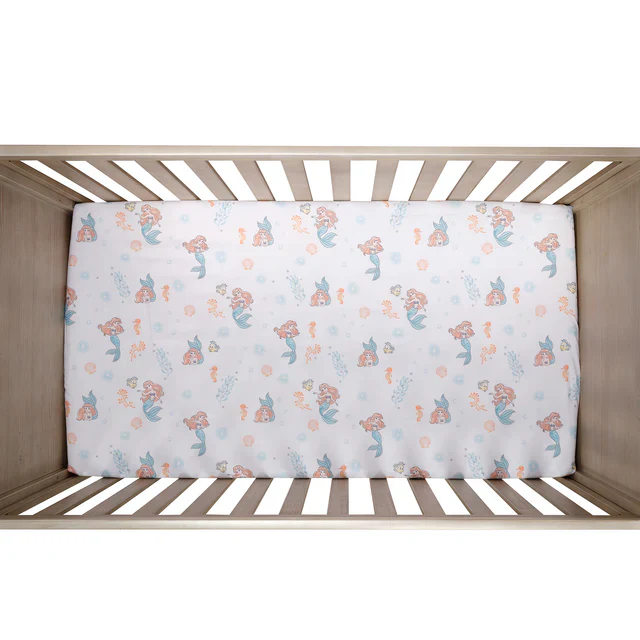 Bedtime Originals Disney Baby The Little Mermaid 3-Piece Baby Crib Bedding Set - Image 9