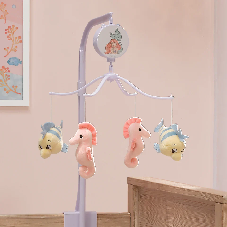 Bedtime Originals Disney Baby The Little Mermaid Musical Baby Crib Mobile Toy - Image 6