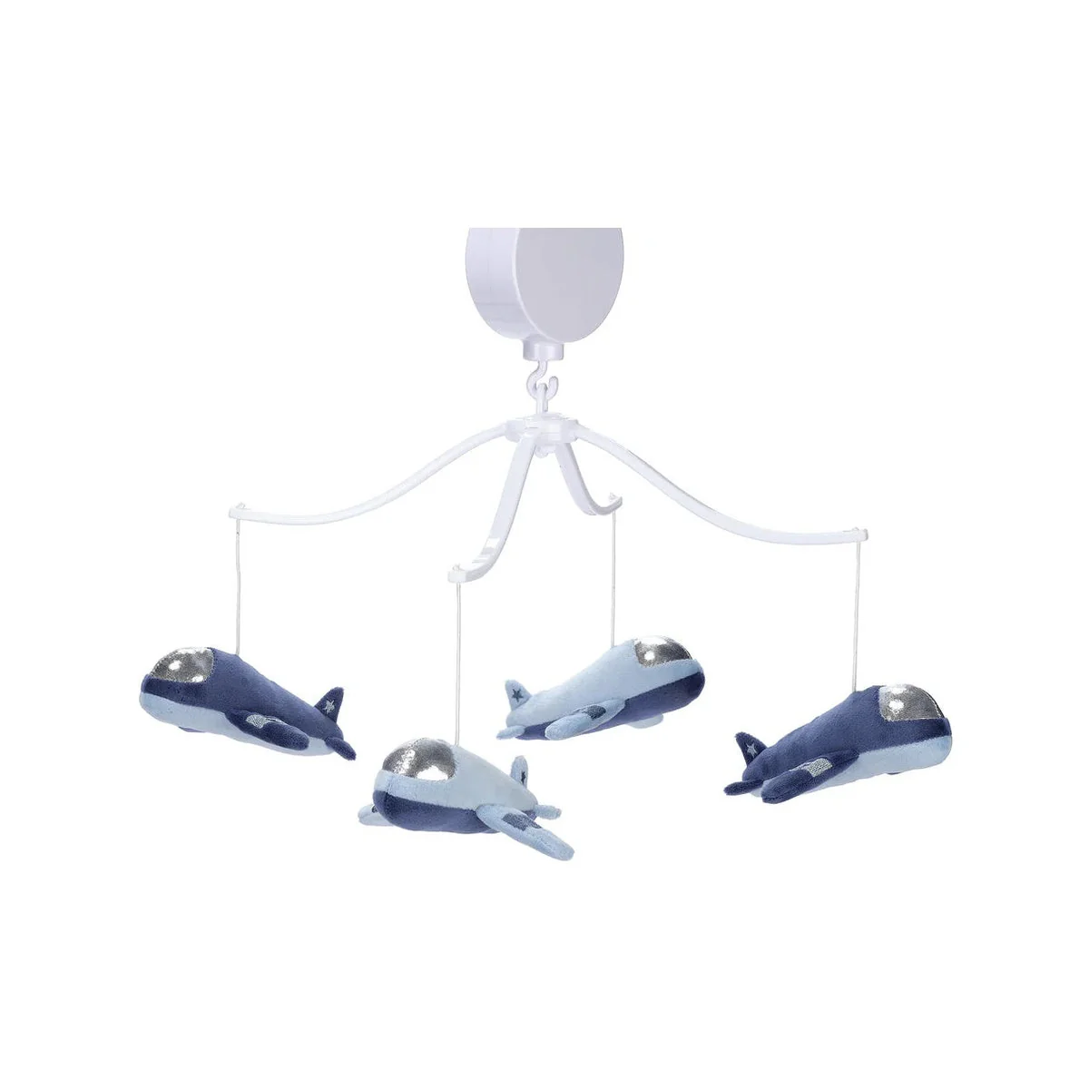 Bedtime Originals Little Aviator Airplane Musical Baby Crib Mobile Soother Toy - Image 7