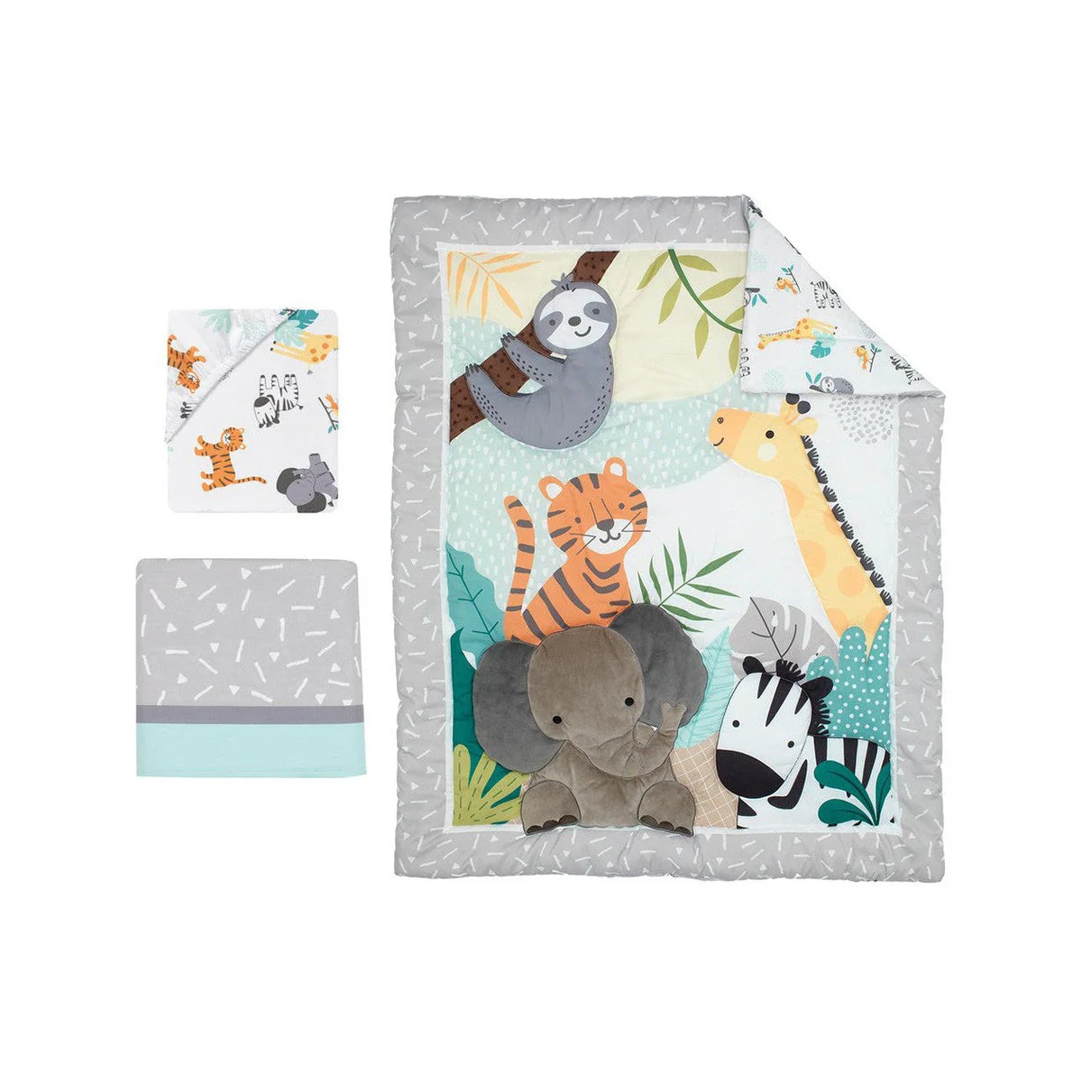 Bedtime Originals Mighty Jungle 3-Piece Bedding Set - Image 8