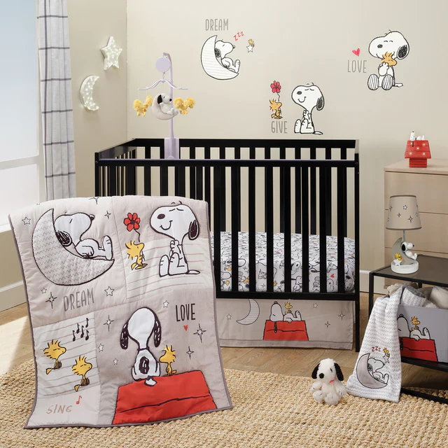 Bedtime Originals Snoopy Love Musical Baby Crib Mobile Soother Toy - Image 7