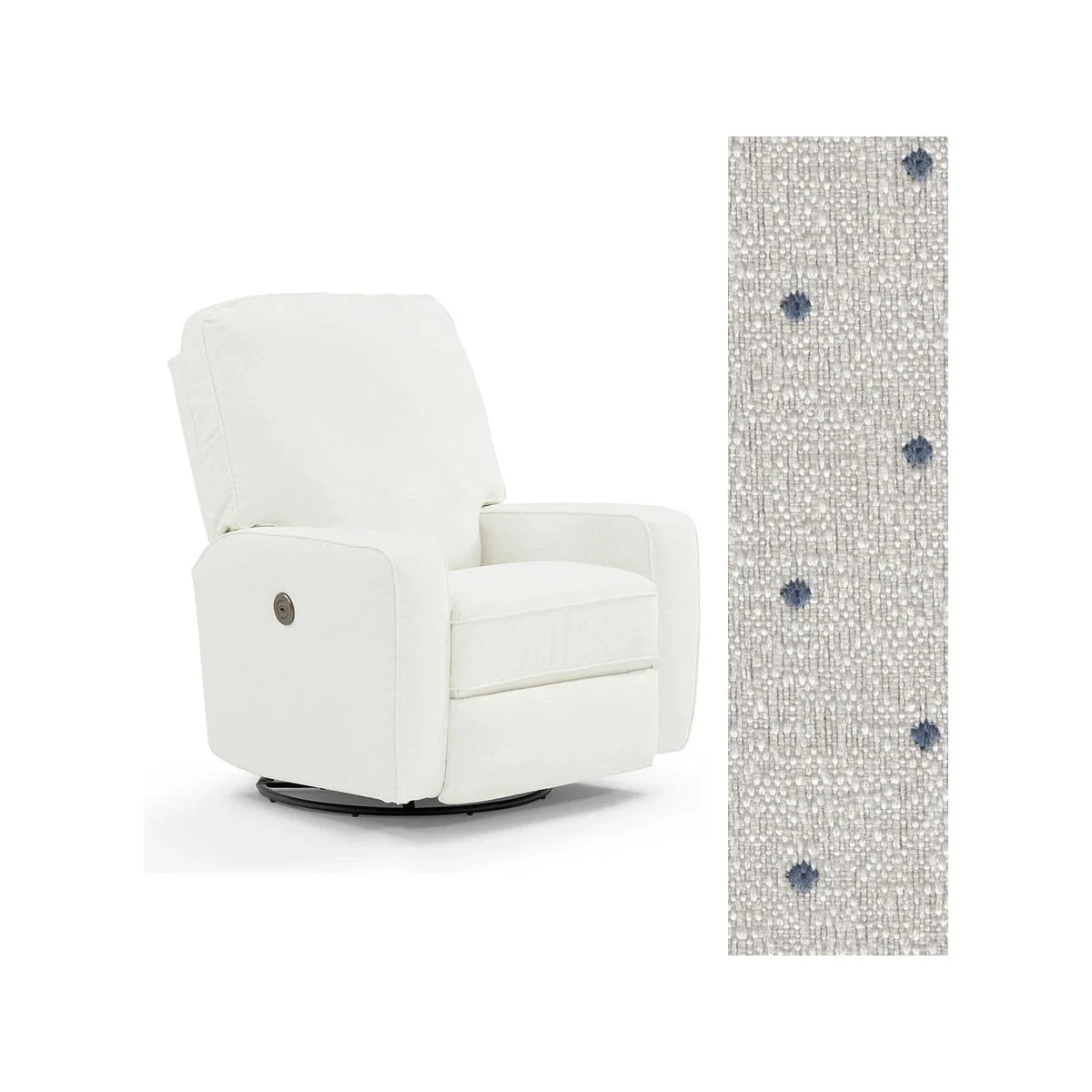 Storytime by Best Chairs Bilana Power Swivel Glider Recliner - Image 125