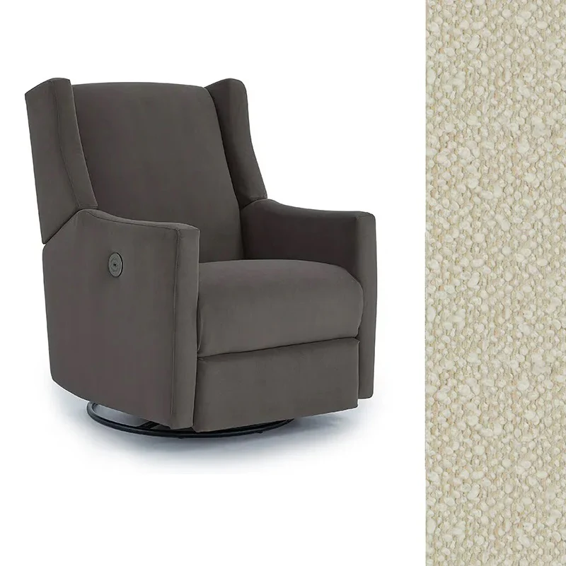 Storytime by Best Chairs Lillian Power Swivel Glider Recliner - Image 25