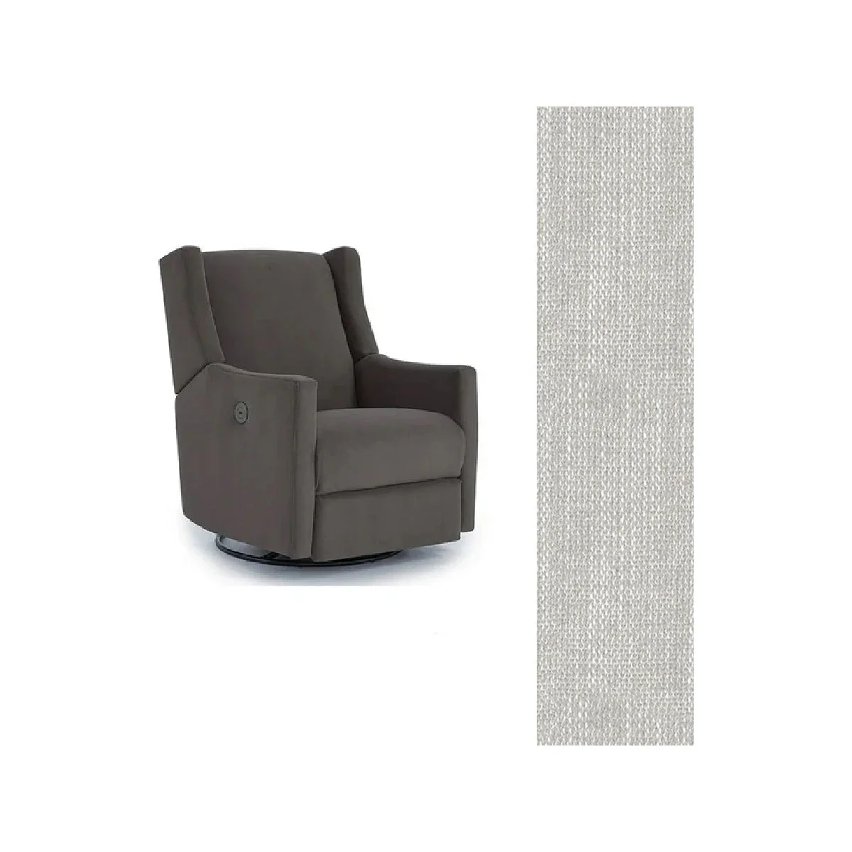 Storytime by Best Chairs Lillian Power Swivel Glider Recliner - Image 55
