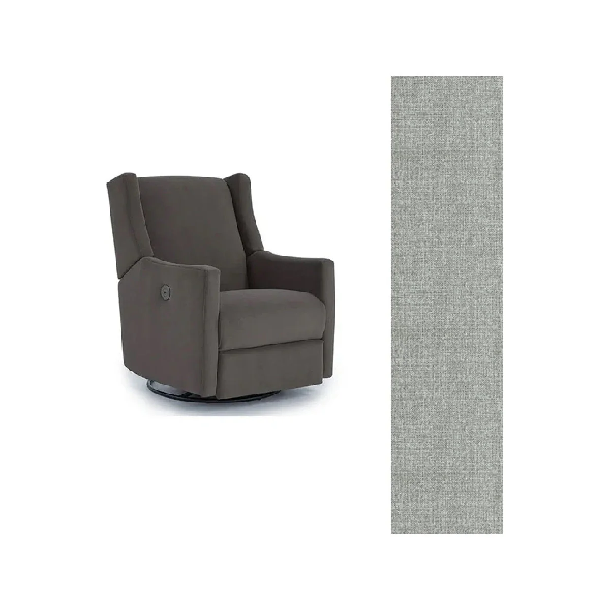 Storytime by Best Chairs Lillian Power Swivel Glider Recliner - Image 56