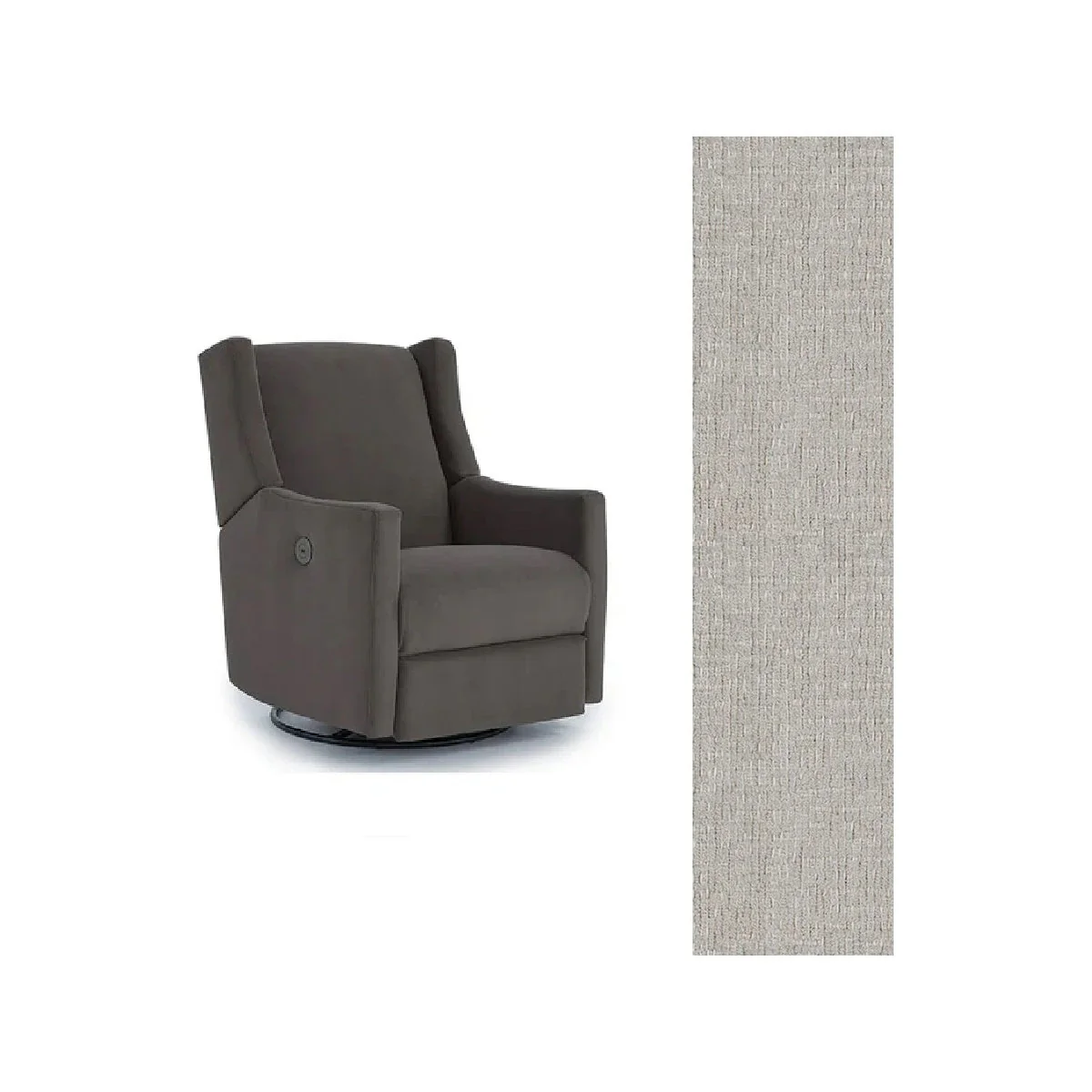 Storytime by Best Chairs Lillian Power Swivel Glider Recliner - Image 57