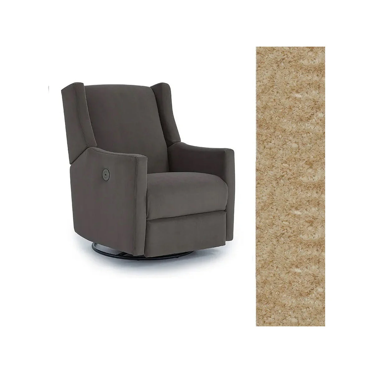 Storytime by Best Chairs Lillian Power Swivel Glider Recliner - Image 64