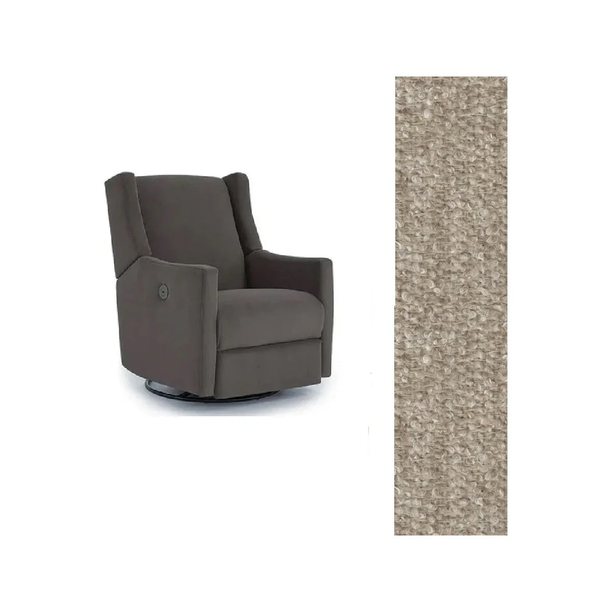 Storytime by Best Chairs Lillian Power Swivel Glider Recliner - Image 86