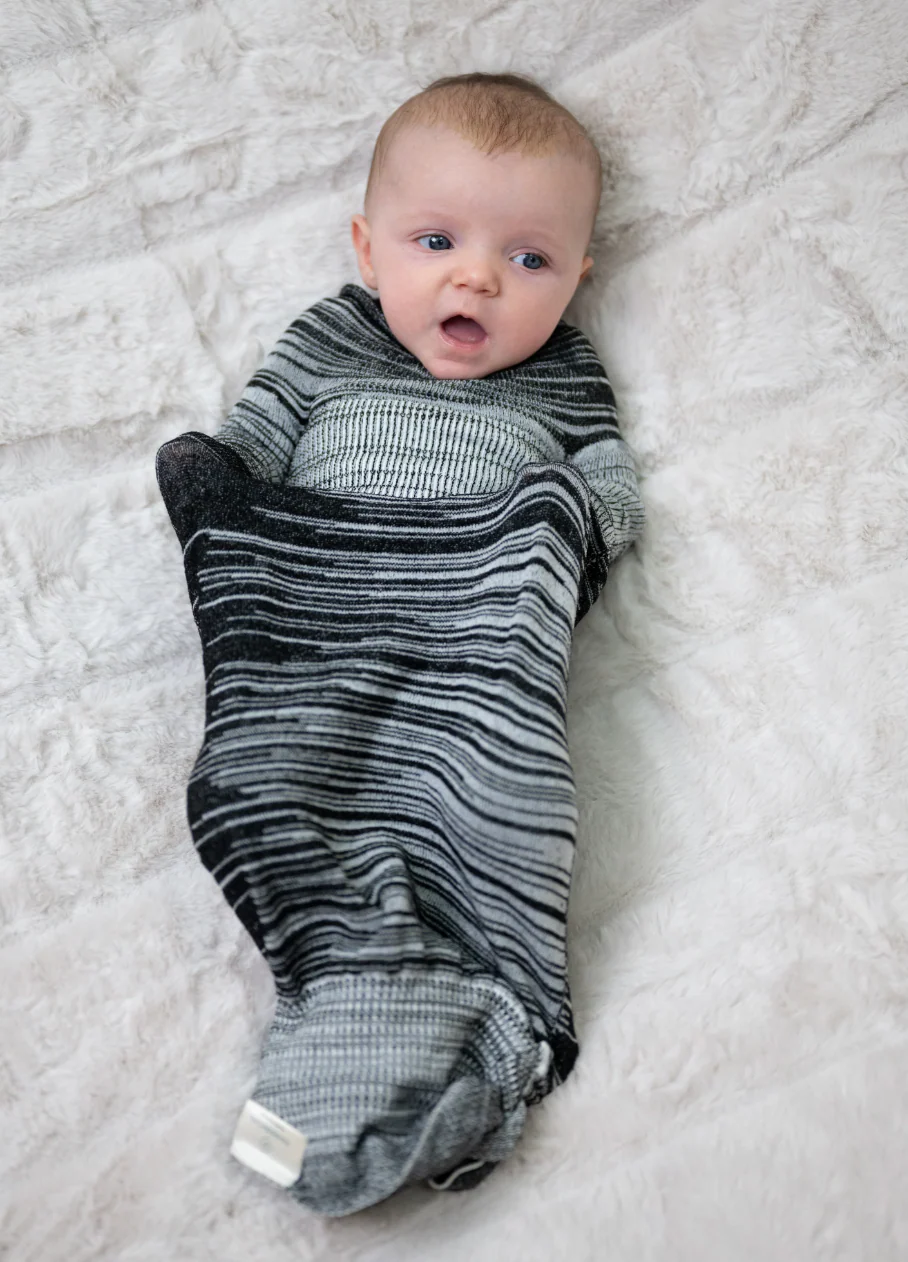 Swaddelini Black Swaddle Sleep Sack