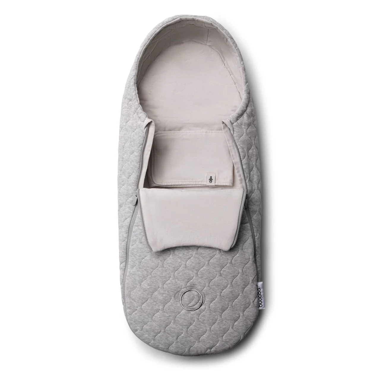 Bugaboo Newborn Inlay Light Grey Melange - Image 3