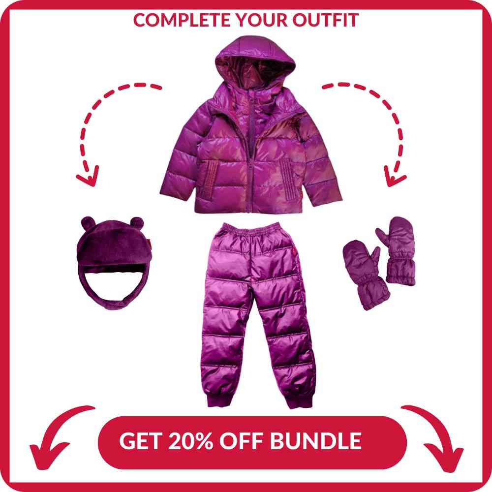 Onekid Car Seat Coat | The Road Coat Down - Plum - Image 9