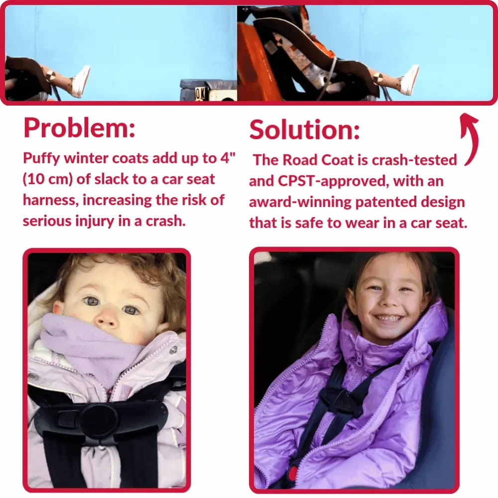 Onekid Car Seat Coat | The Road Coat Transition - Royal Blue - Image 4
