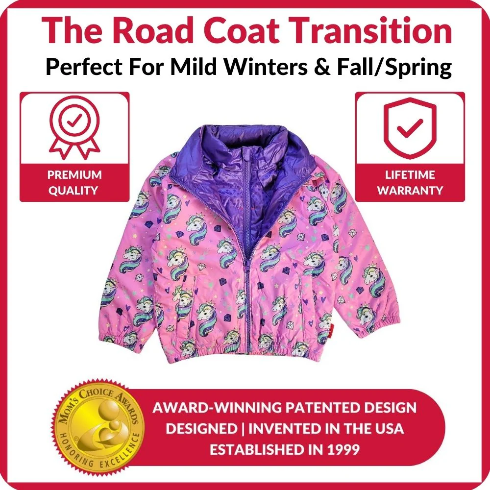 Onekid Car Seat Coat | The Road Coat Transition - Unicorn Print - Image 6