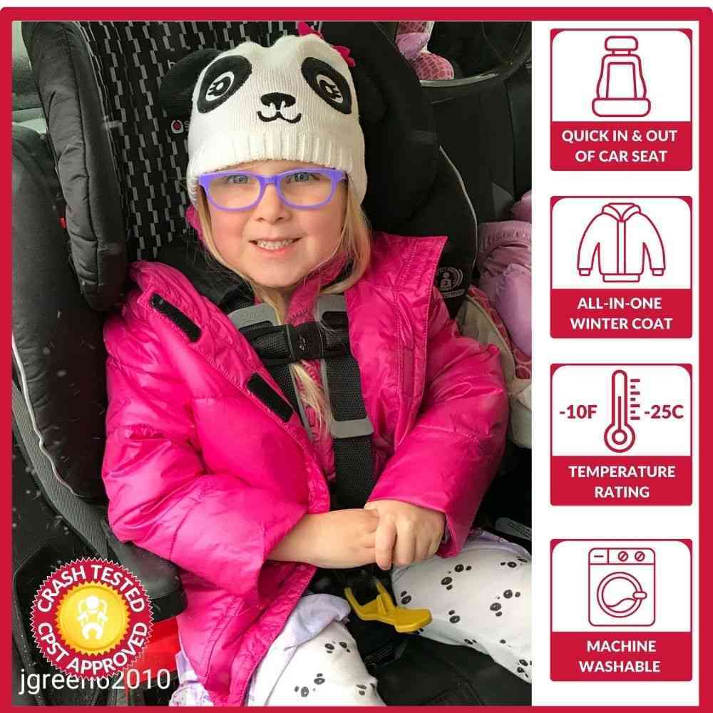 Onekid Car Seat Coat | The Road Coat Vegan - Fuchsia - Image 2