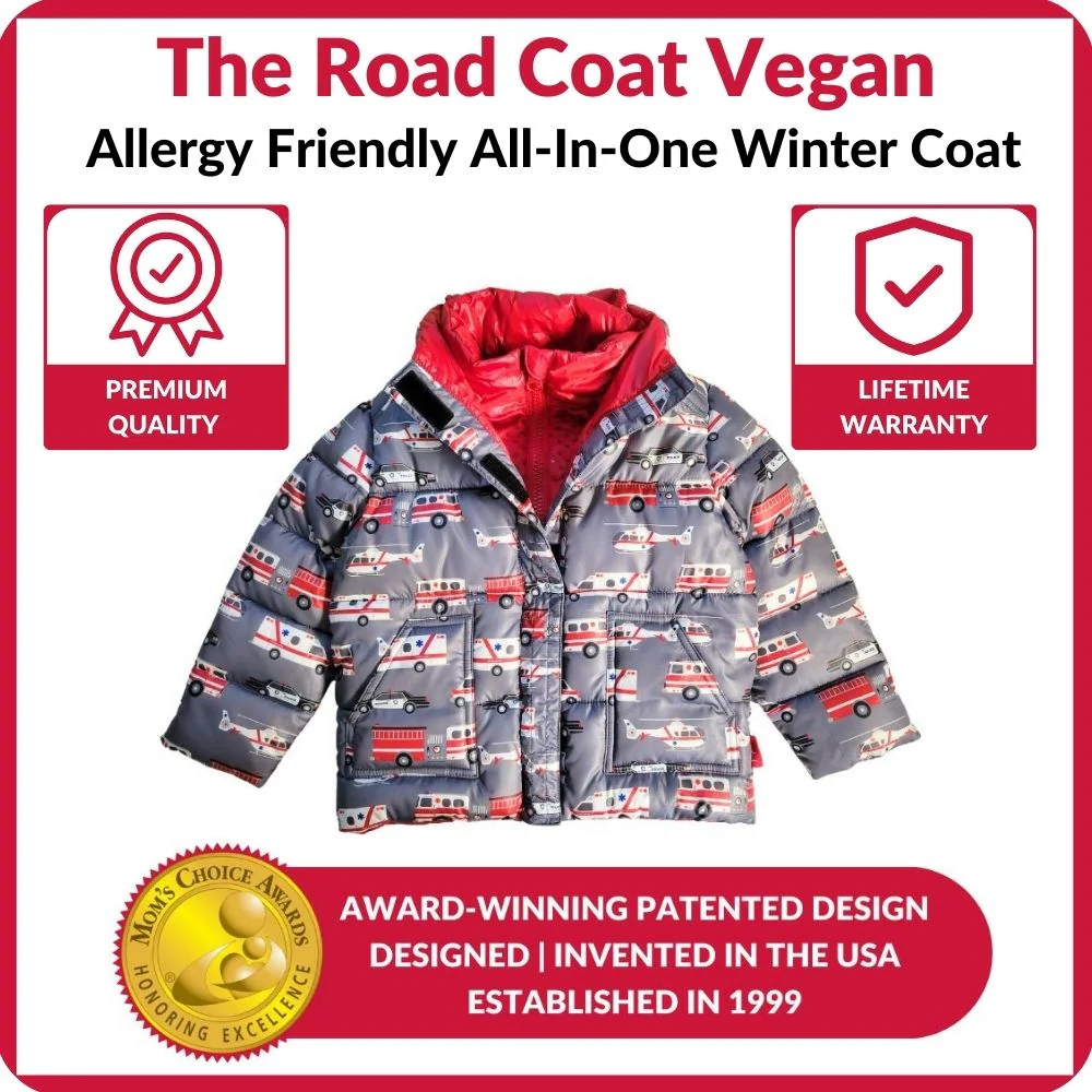 Onekid Car Seat Coat | The Road Coat Vegan - Rescue Print - Image 6