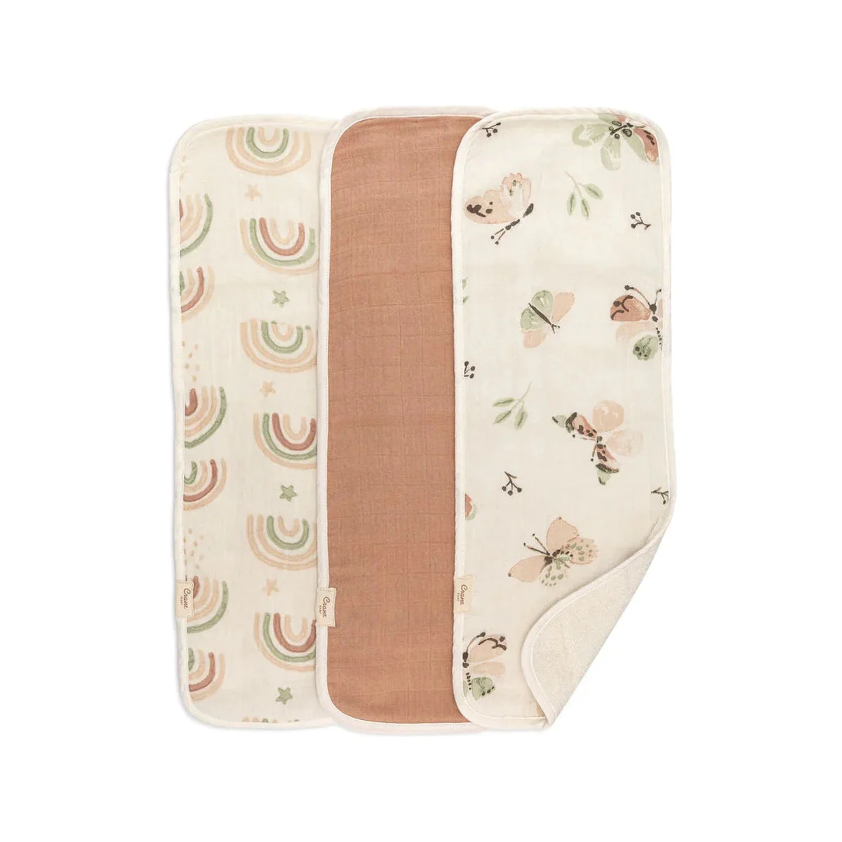 Crane Baby 3-pc. Newborn Burp Cloth Set - Image 16