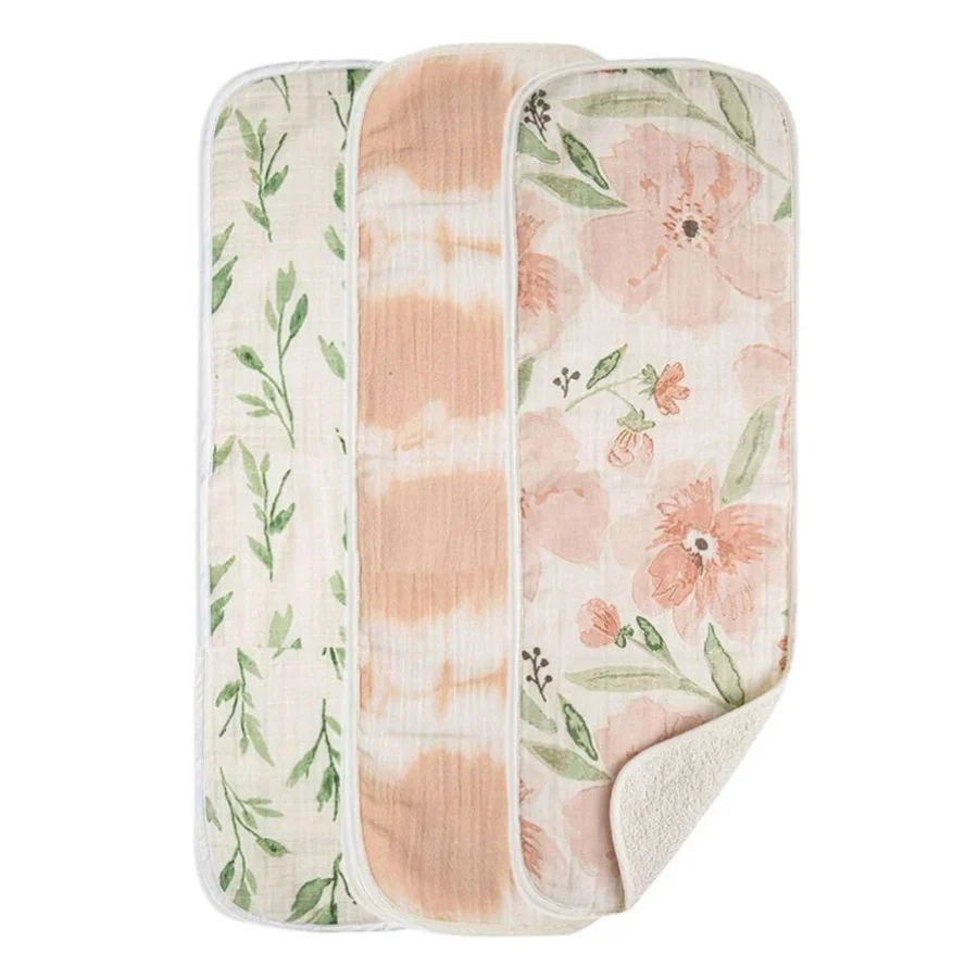 Crane Baby 3-pc. Newborn Burp Cloth Set - Image 5
