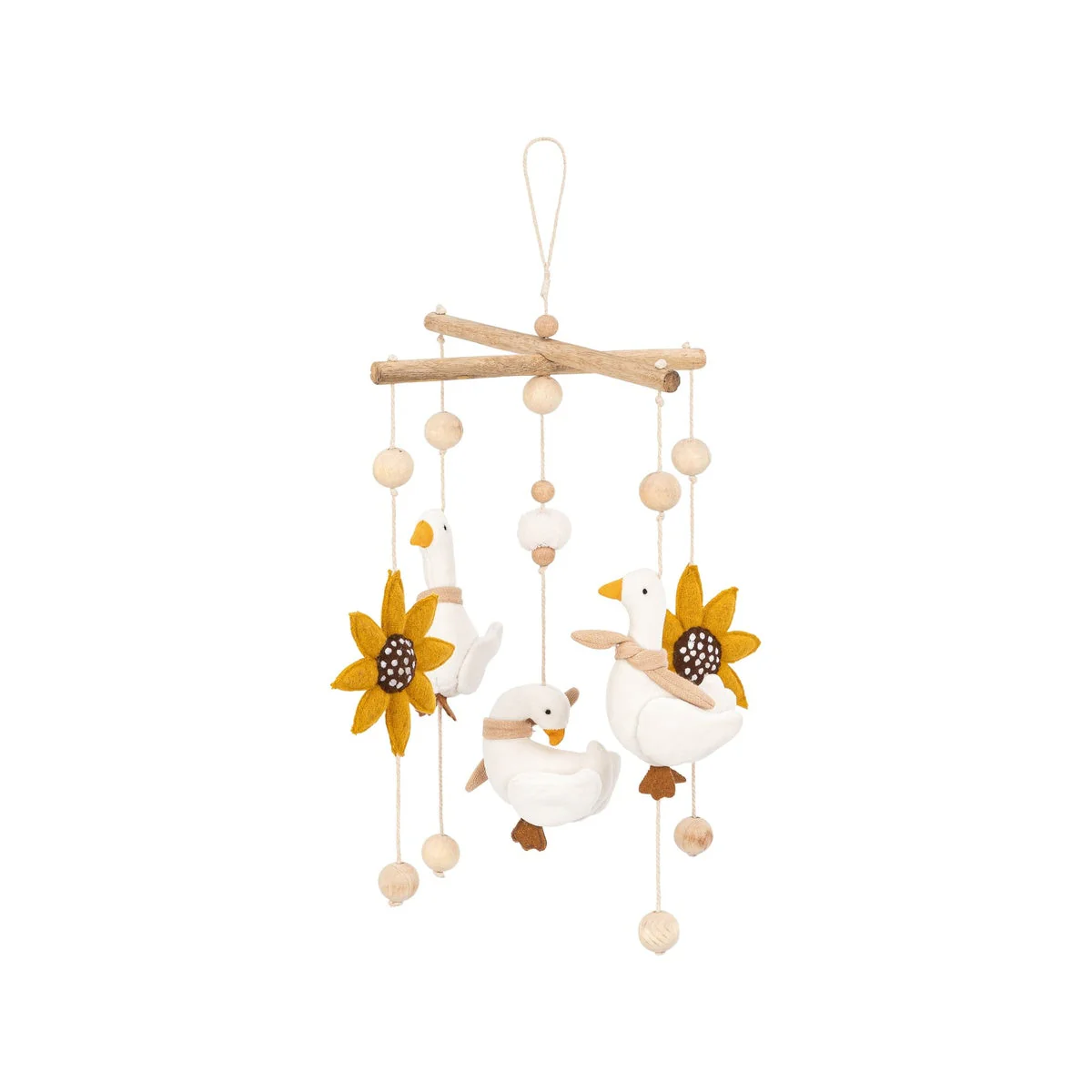 Crane Baby Charlie Farmhouse Goose Nursery Ceiling Hanging - Beige - Image 2