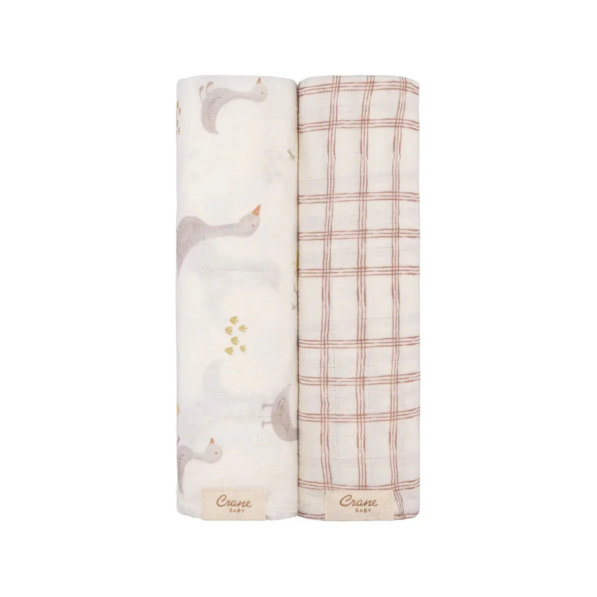 Crane Baby Swaddle Blanket Set - Image 8