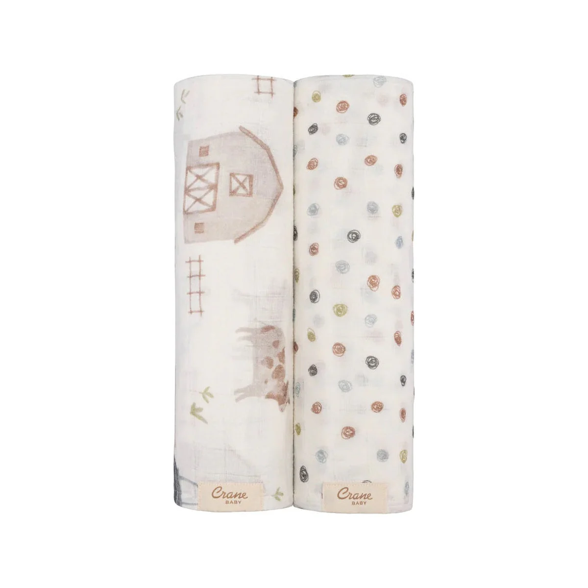 Crane Baby Swaddle Blanket Set - Image 9