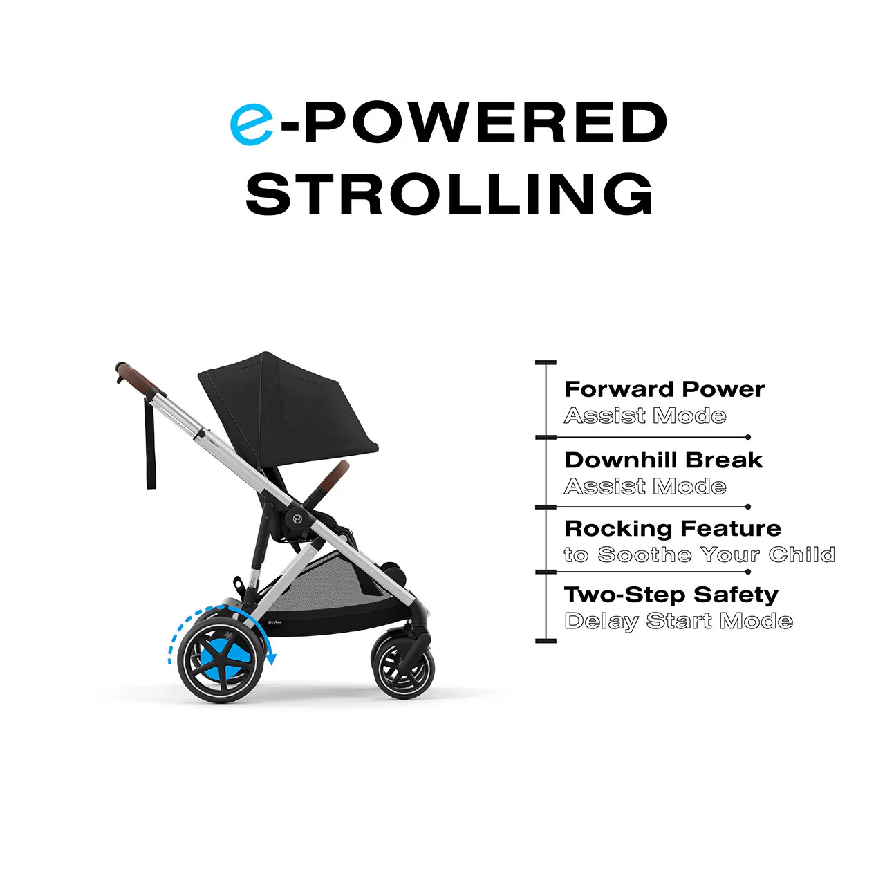 CYBEX e-Gazelle S Electronic Assist Stroller - Image 3