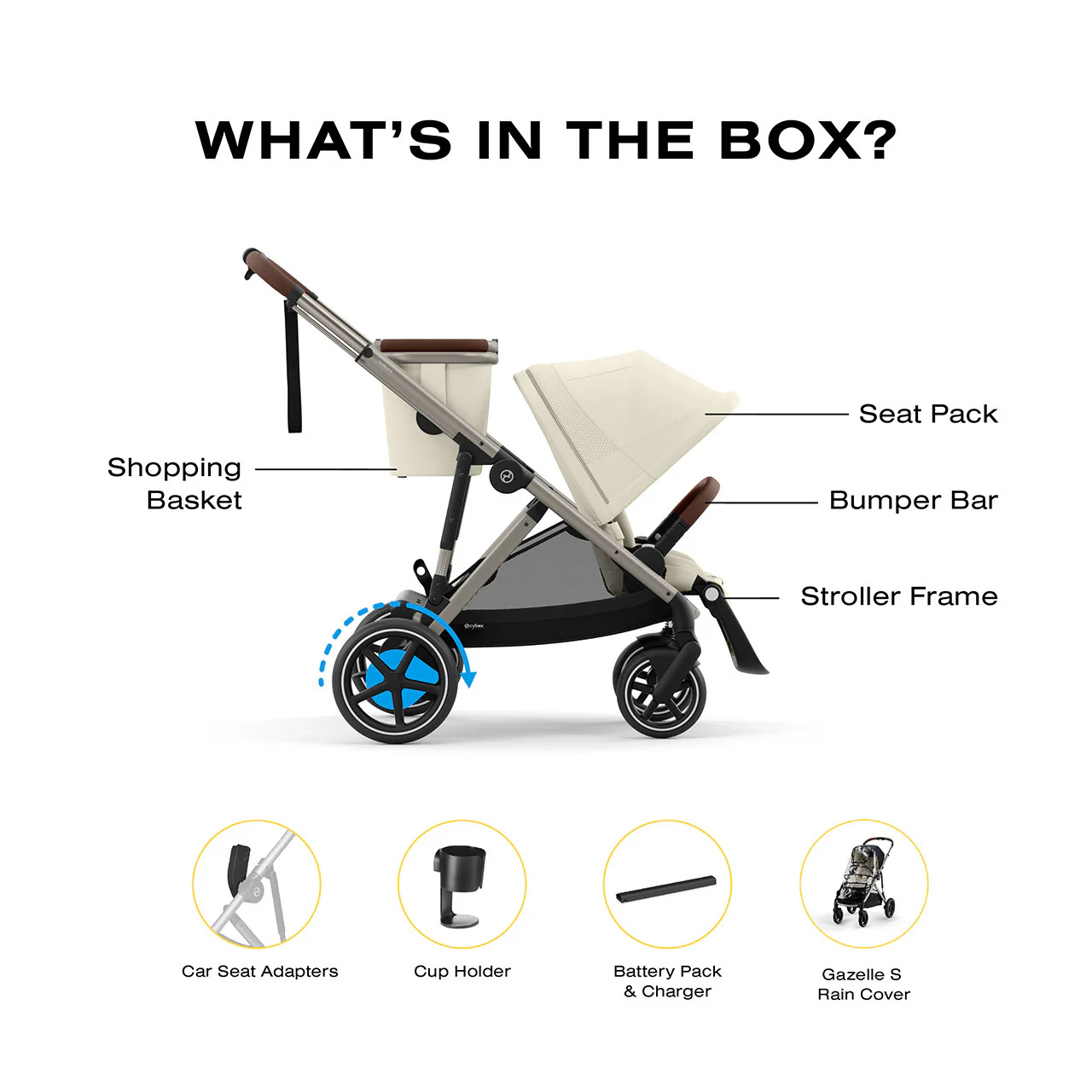 CYBEX e-Gazelle S Electronic Assist Stroller - Image 50