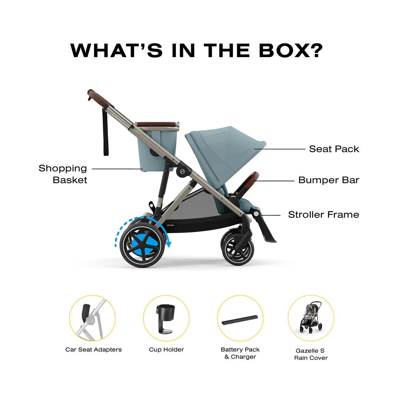 CYBEX e-Gazelle S Electronic Assist Stroller - Image 53