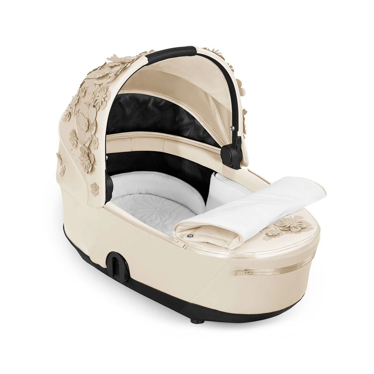 CYBEX MIOS 3 Lux Carry Cot - Simply Flower Beige - Image 4