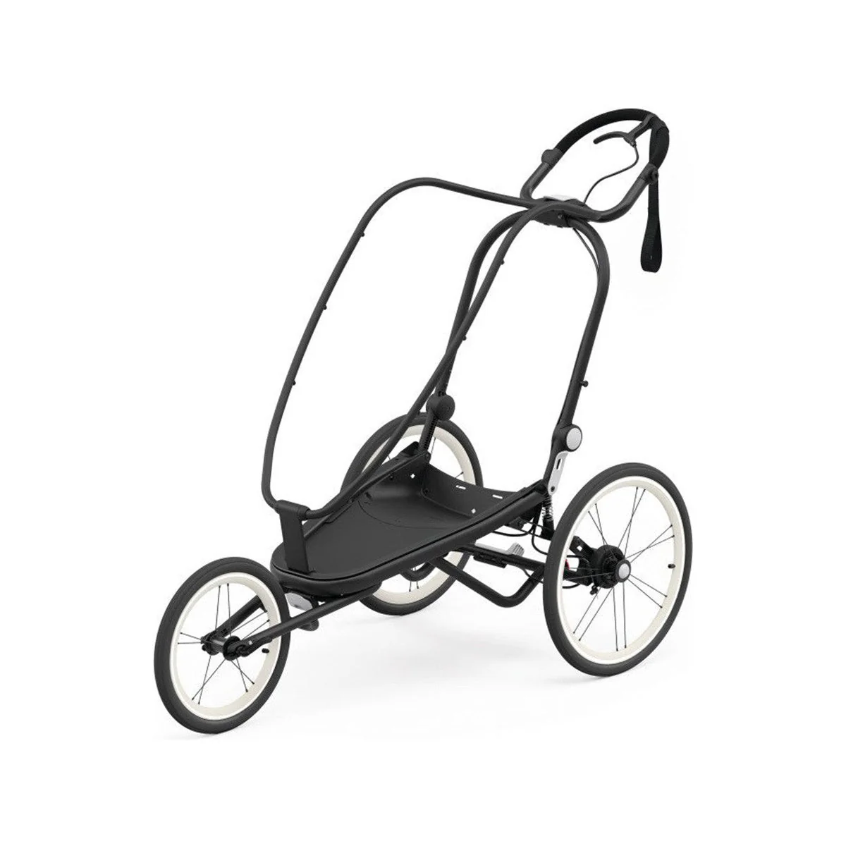 CYBEX Zeno Jogging Stroller Frame - Black with Black Details - Image 4