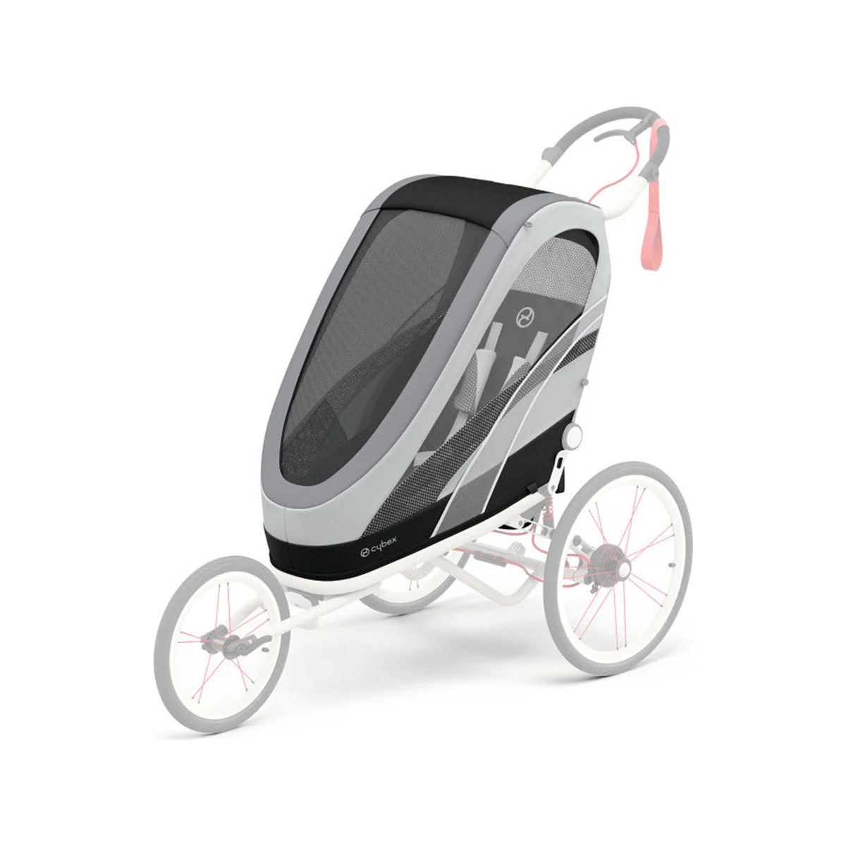 CYBEX Zeno Jogging Stroller Seat Pack - Medal Grey - Image 7