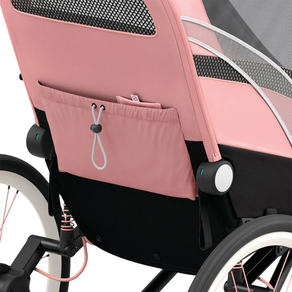CYBEX Zeno Jogging Stroller Seat Pack - Silver Pink - Image 6