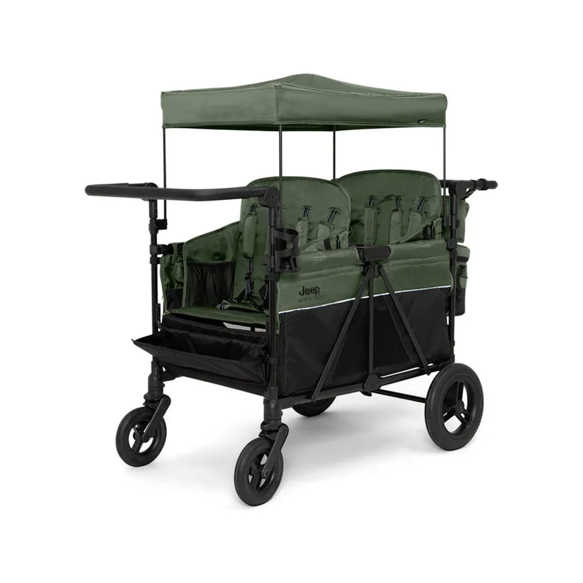 Jeep Wrangler Deluxe 4 Seater Stroller Wagon By Delta Children - Image 3