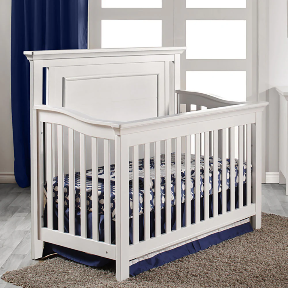 Fawn Baby Yosemite 3 Piece Nursery Set - Flat Top Crib in Vintage White - Image 4