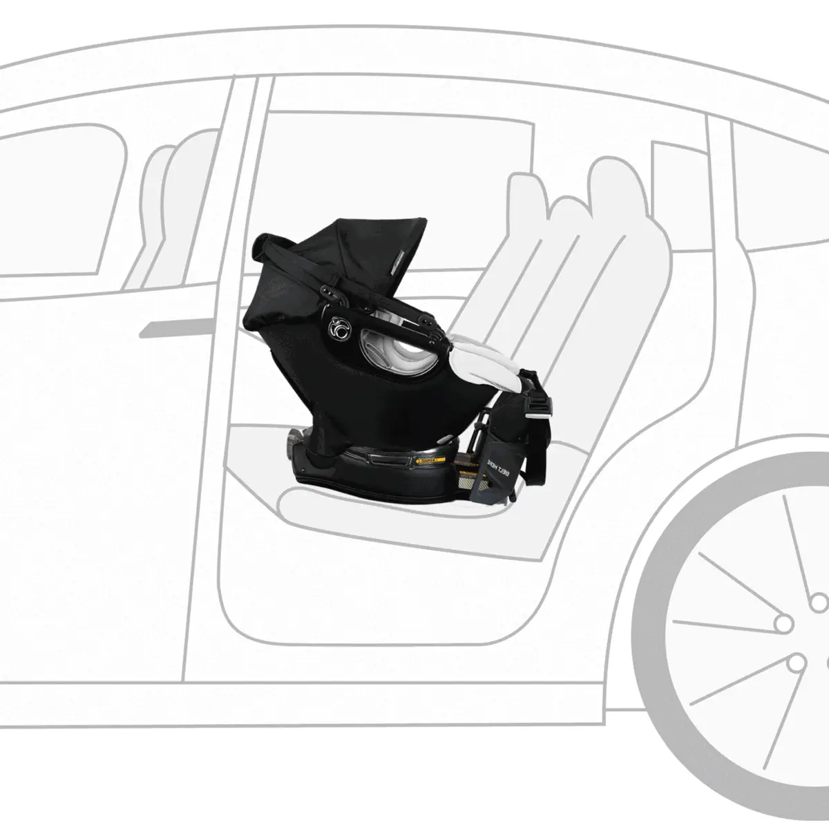 Orbit Baby G5+ Merino Wool Infant Car Seat with Base - Image 3
