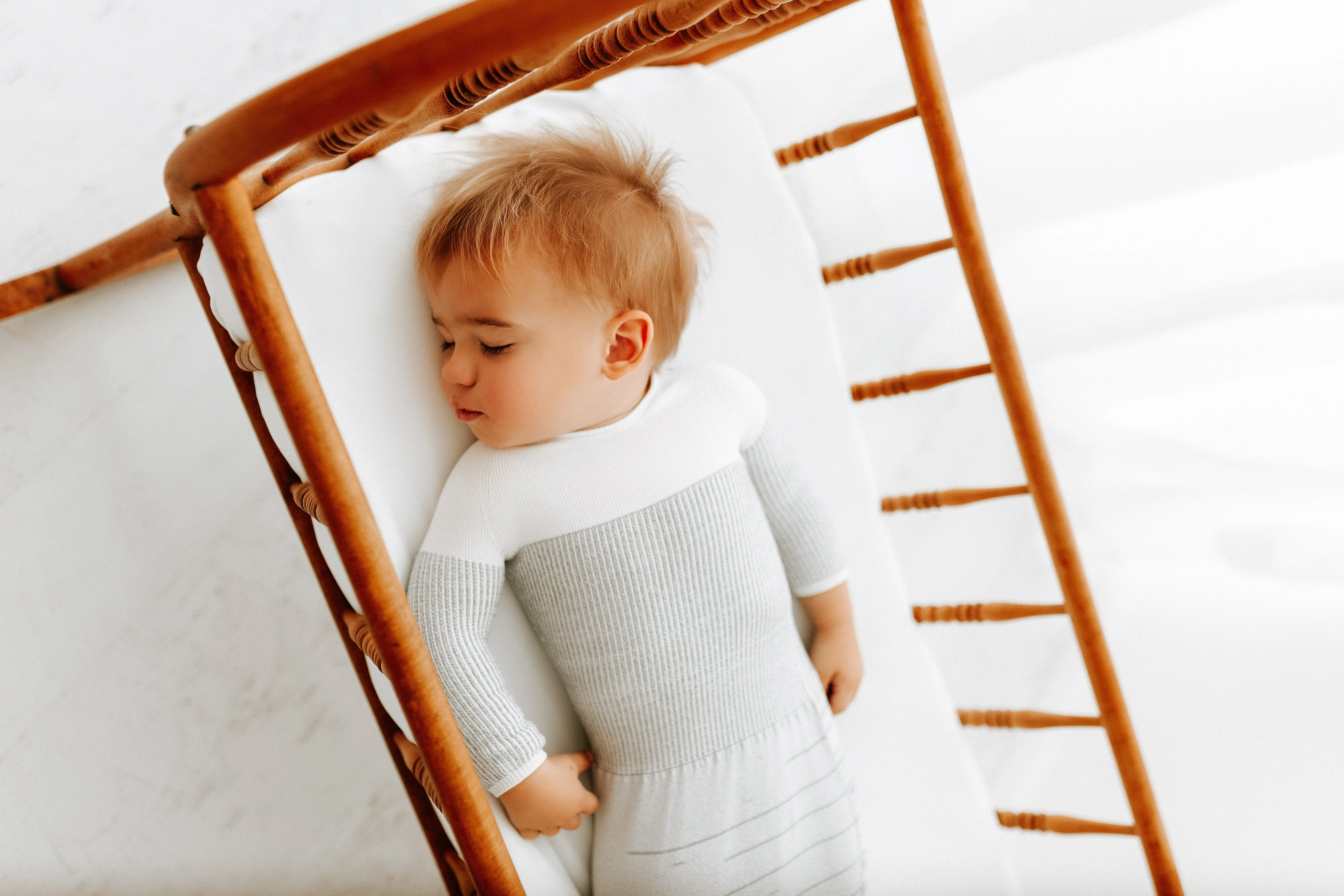 Swaddelini Grey Arms Out™ Long Sleeve Sleep Sack - Image 8
