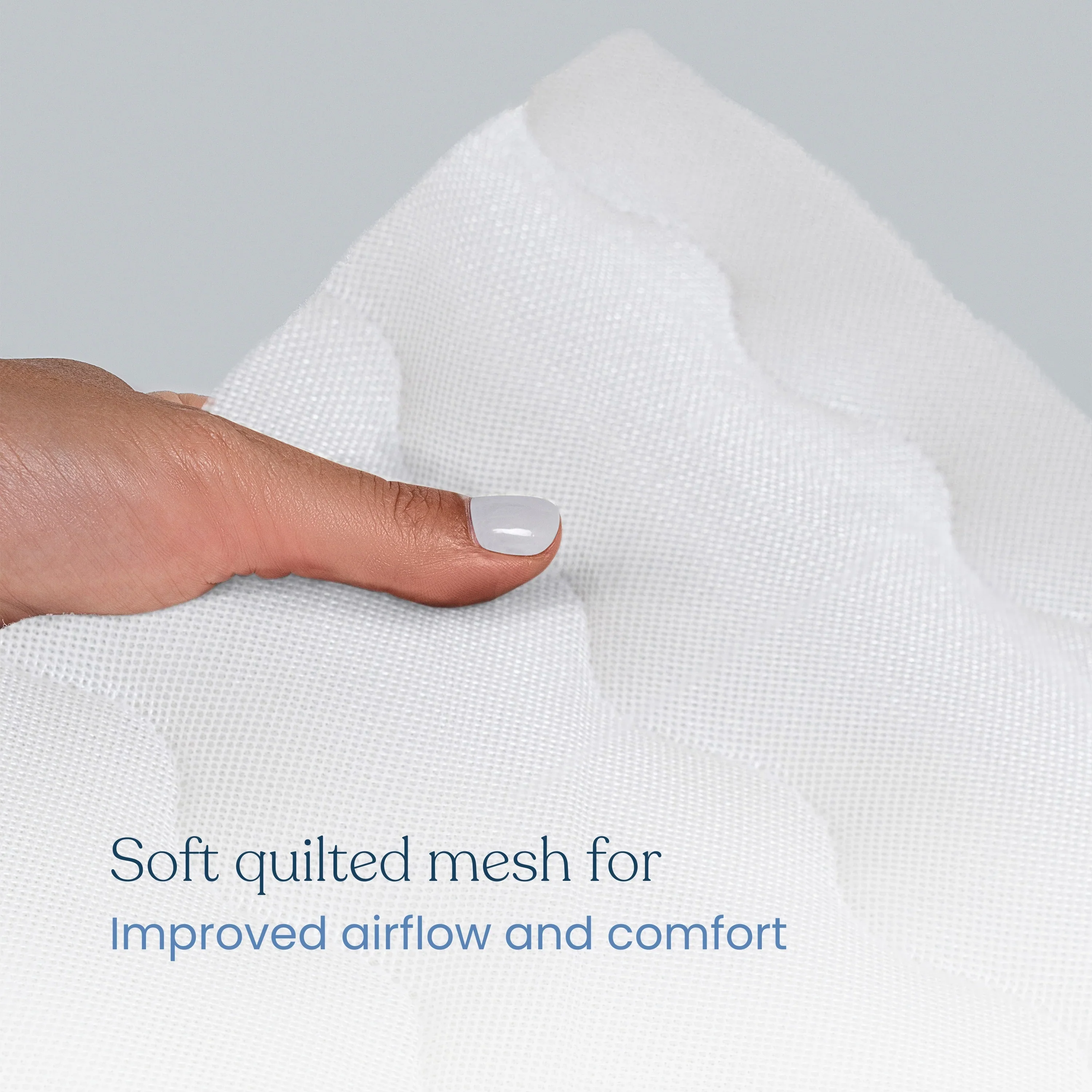 Halo Breathable Crib Mattress Cover - White - Image 3