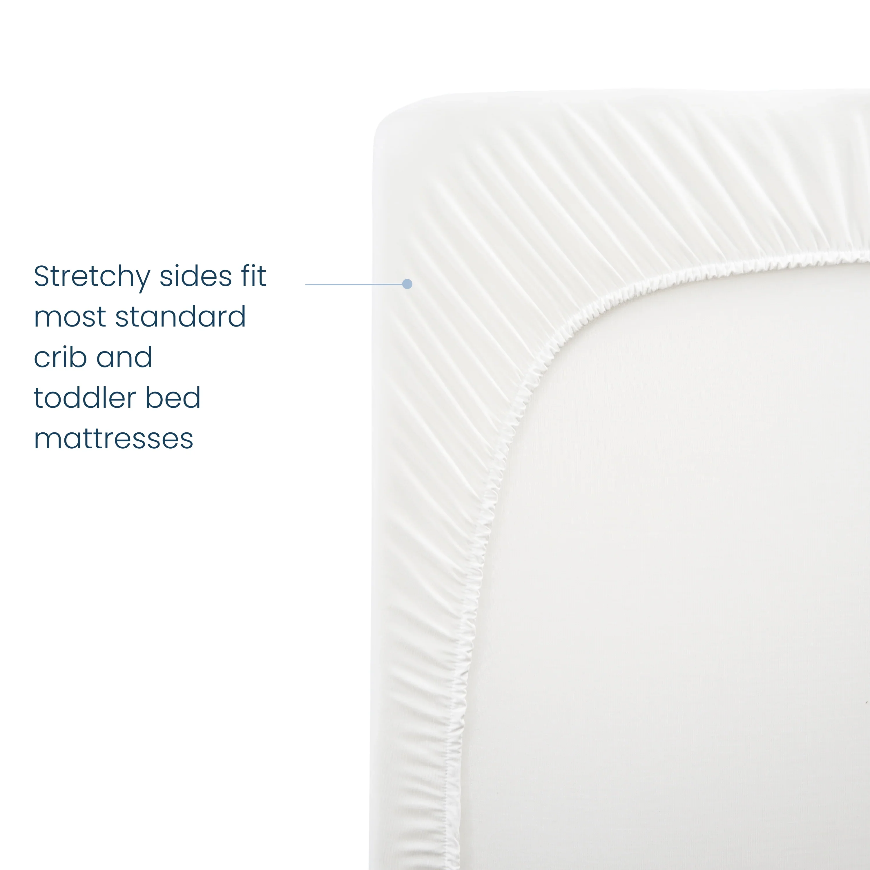 Halo Breathable Crib Mattress Cover - White - Image 5