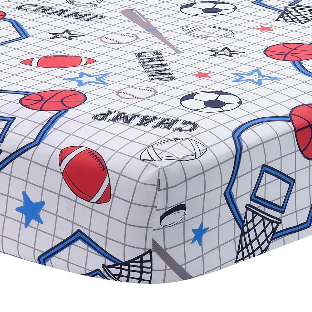 Lambs & Ivy Baby Sports Sheet - Image 3