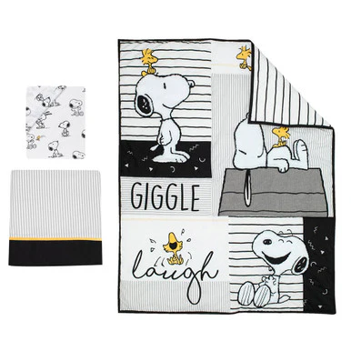 Lambs & Ivy Classic Snoopy 3-Piece Bedding Set - Image 2