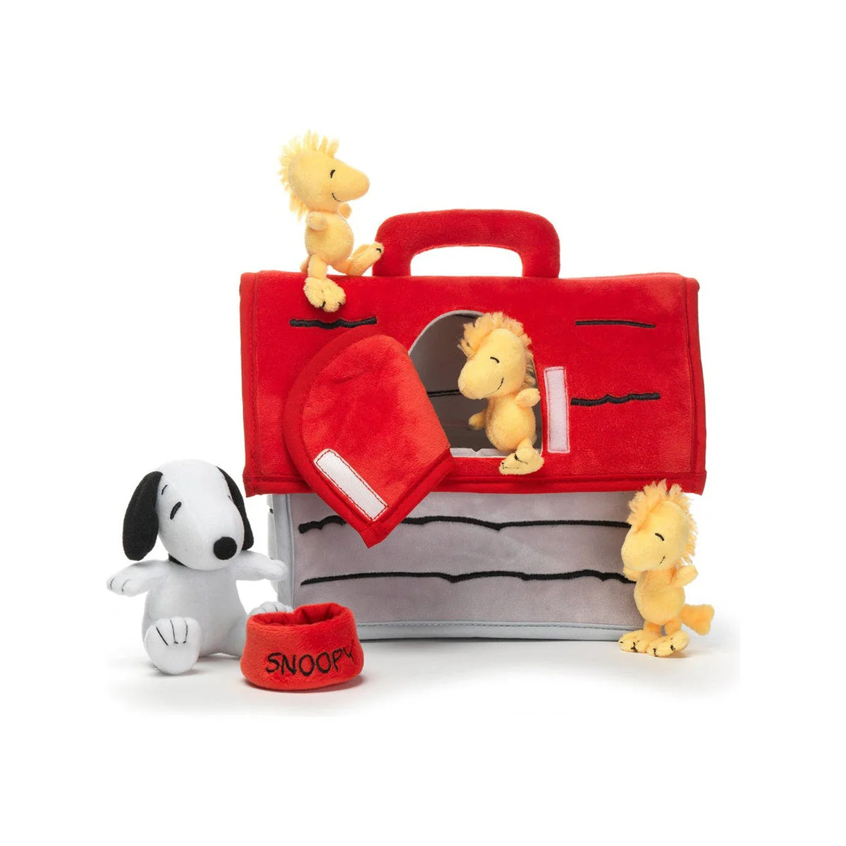Lambs & Ivy Classic Snoopy Plush Set - Dog House w/ Animals - Image 7