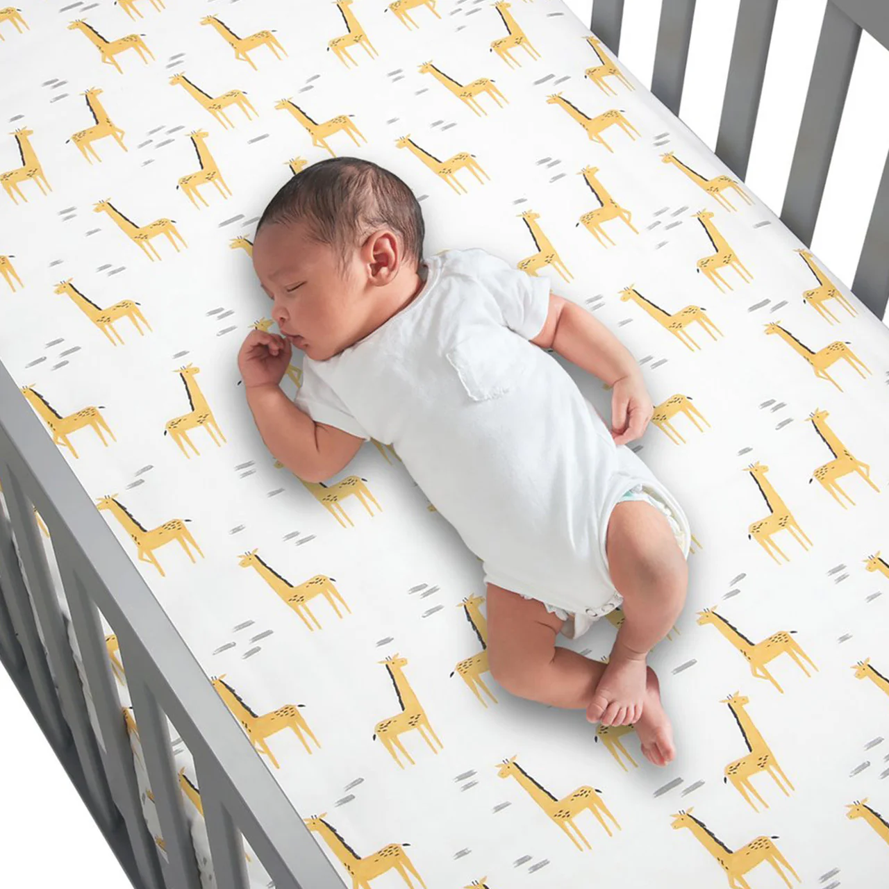 Lambs & Ivy Giraffe Crib Sheet - Image 4
