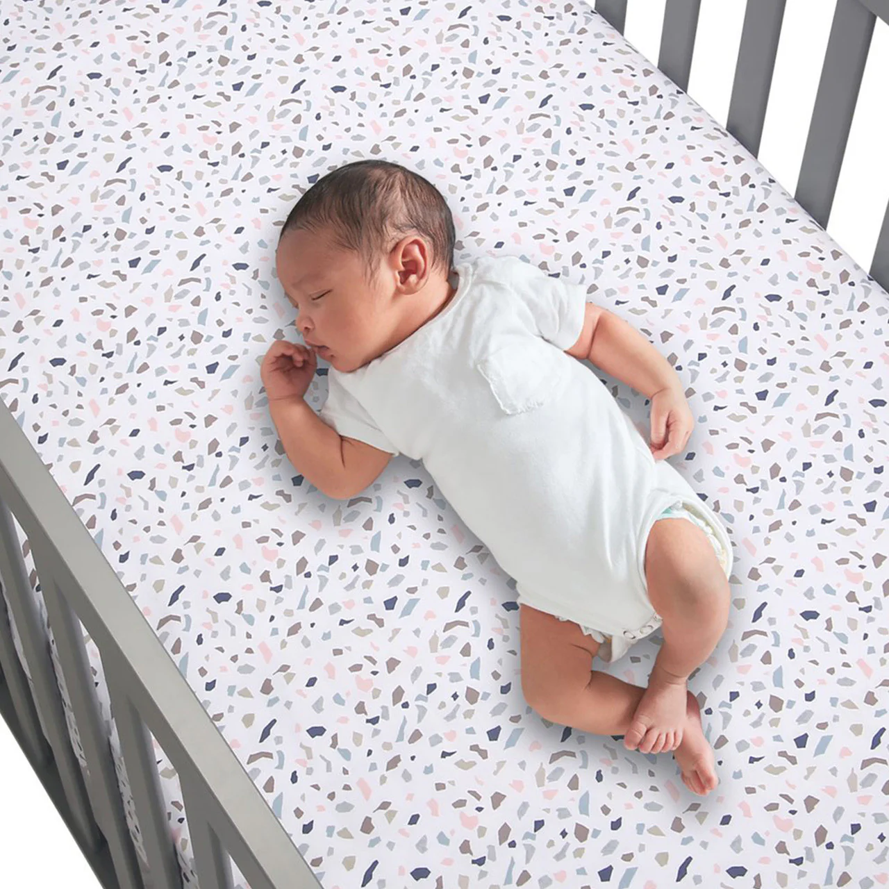Lambs & Ivy Speckled Crib Sheet - Image 4