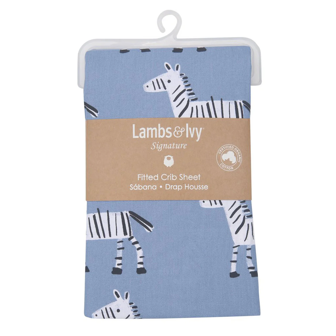 Lambs & Ivy Crib Sheet Zebra - Image 4