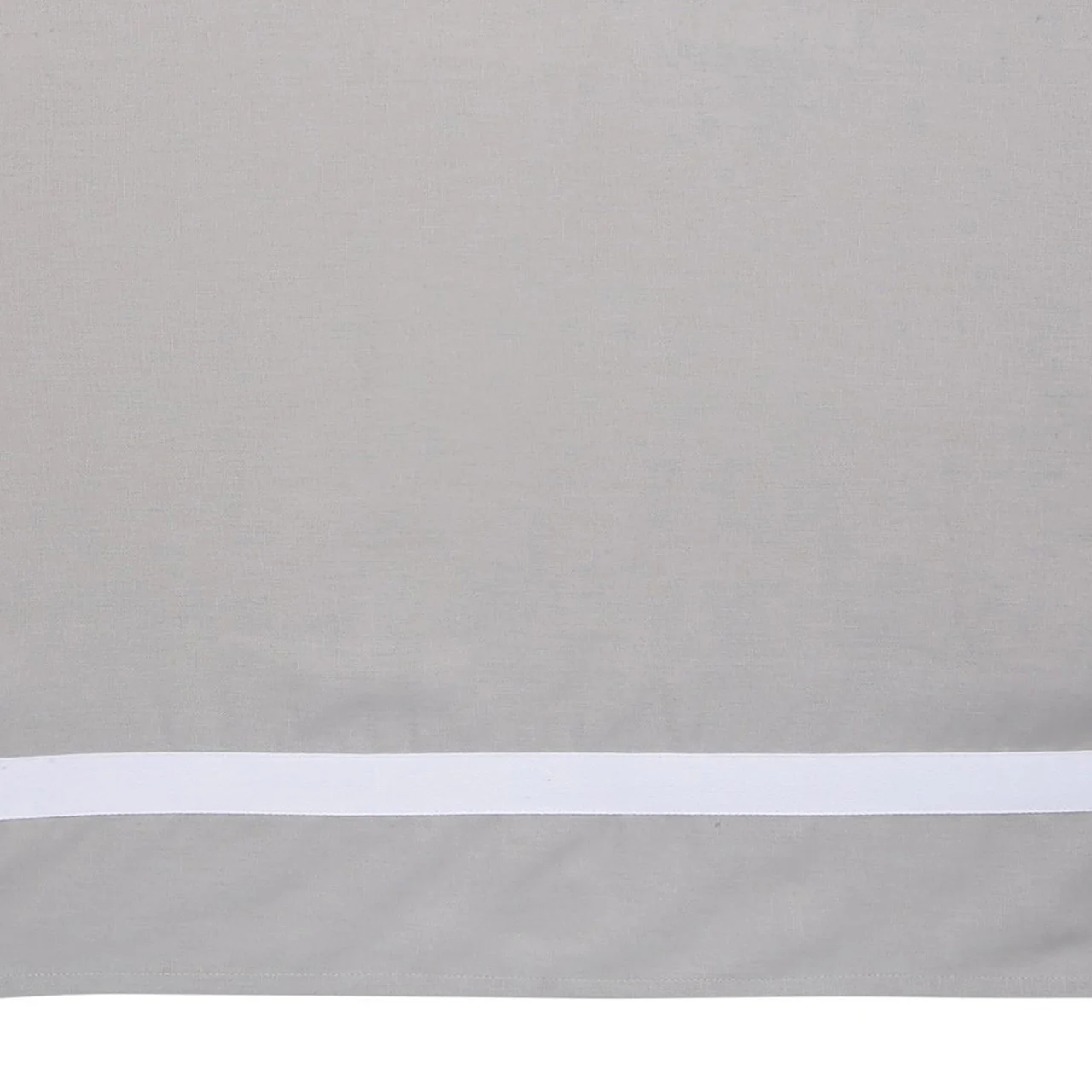 Lambs & Ivy Gray Linen Crib Skirt - Image 3