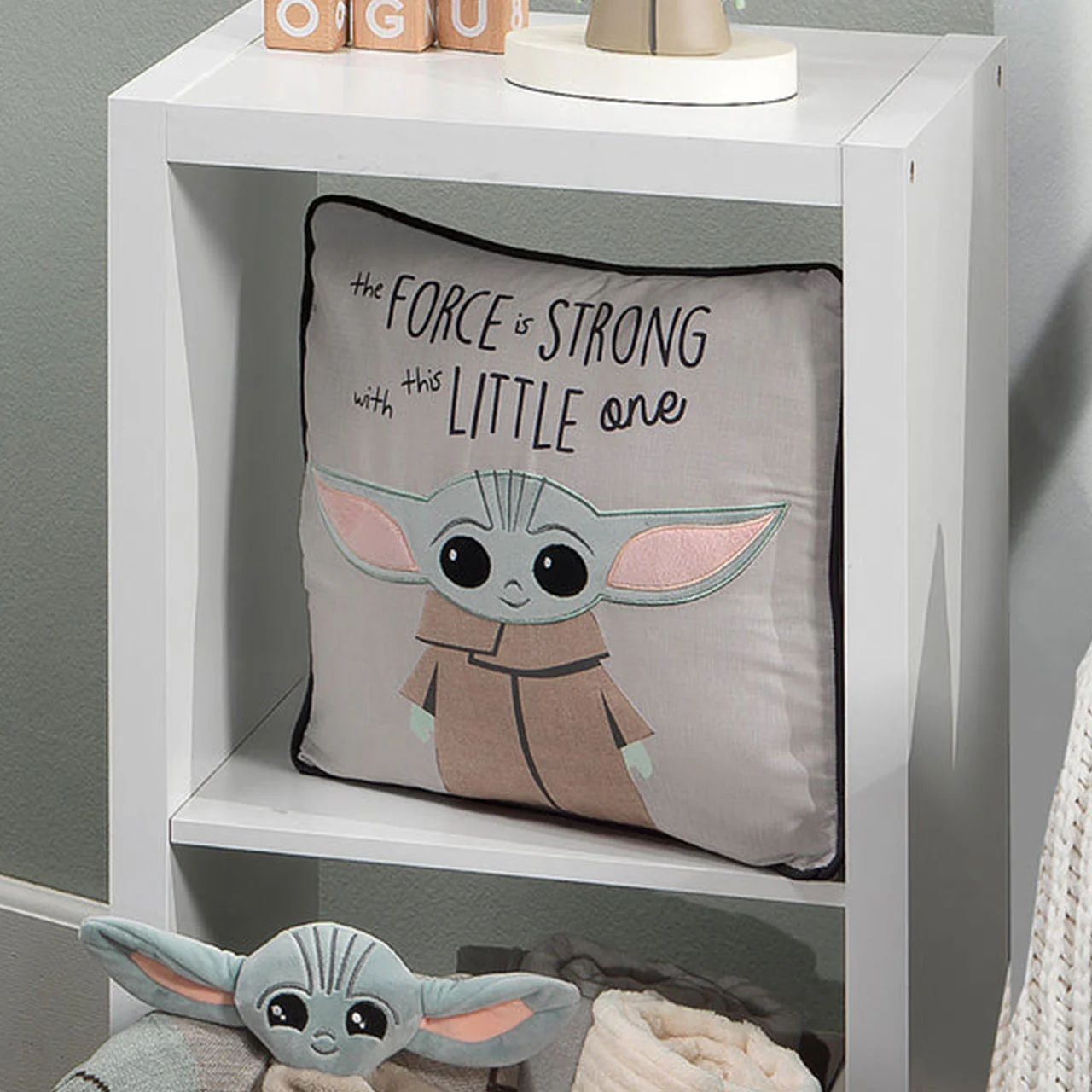 Lambs & Ivy Star Wars The Child Baby Yoda Pillow - Image 4